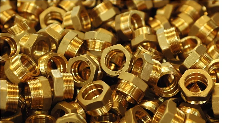 Machined brass cable gland bodies