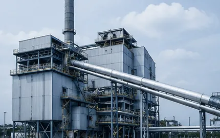Palm oil mill processing house and conveyor gantries