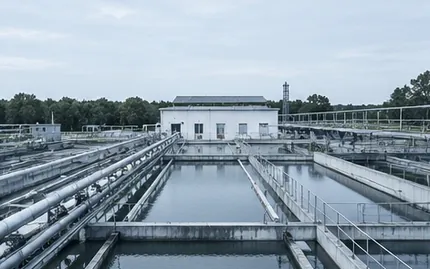Water treatment settlement basins and pipe galleries